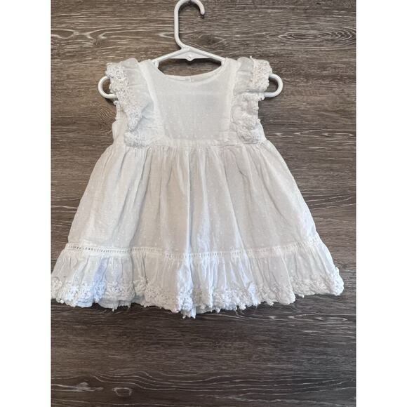 GAP Other - Baby Gap Dress White Cotton 18-24 months Spring Summer Short Sleeves Easter